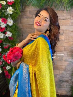 New Sriya Glamorous Yellow Saree SILK SAREE