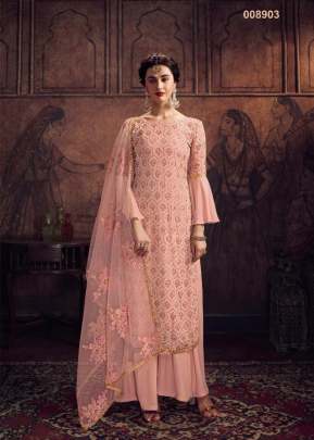 Peach Color Designer Suit In Pakistani Style designer suits