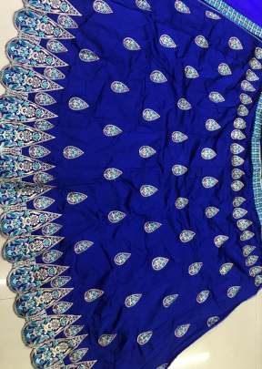 Royal Blue Lehnga For Marriage Festival designer lehenga