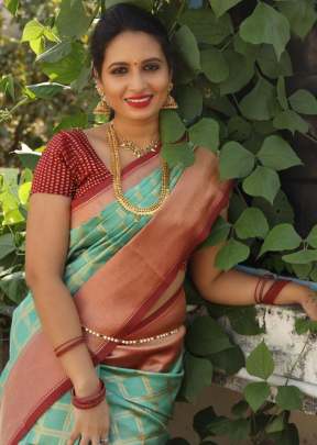 Super Hit Volume Soft kanchipuram Silk Saree In Mint Green Color  Kanchipuram Silk Saree