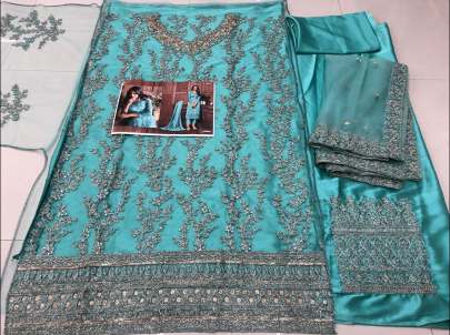 Turquoise Suit By Ayaan Vipul  Wedding Dress