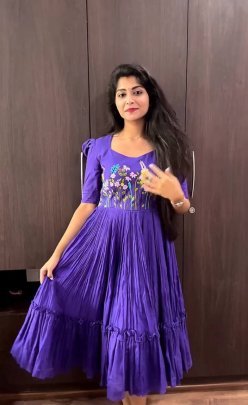 Winter Sofia  Purple Dress